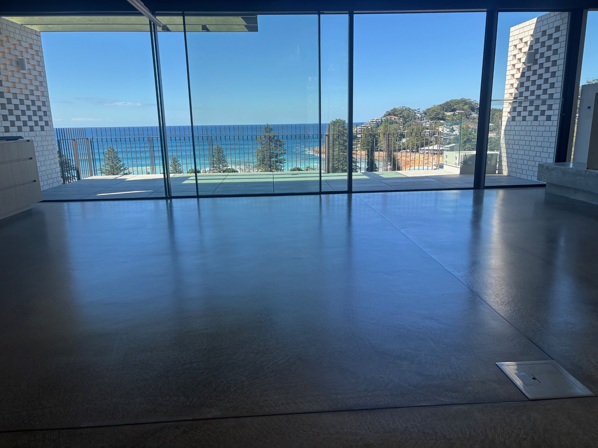 polished concrete floor