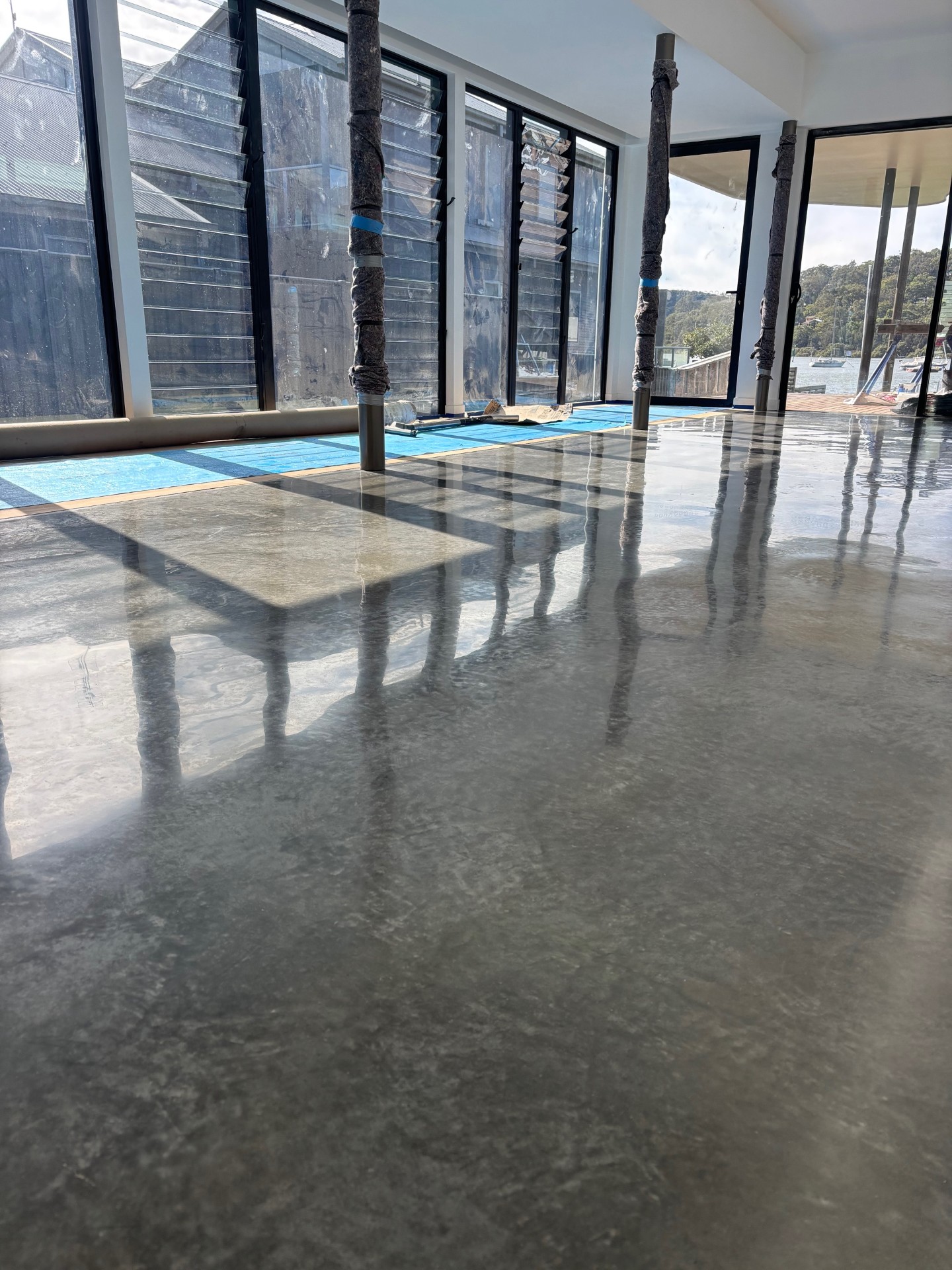 cream polish diamond polished concrete gallery