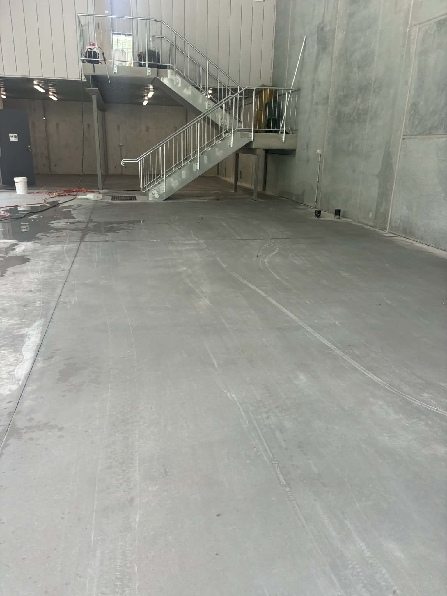 industrial unit concrete floor
