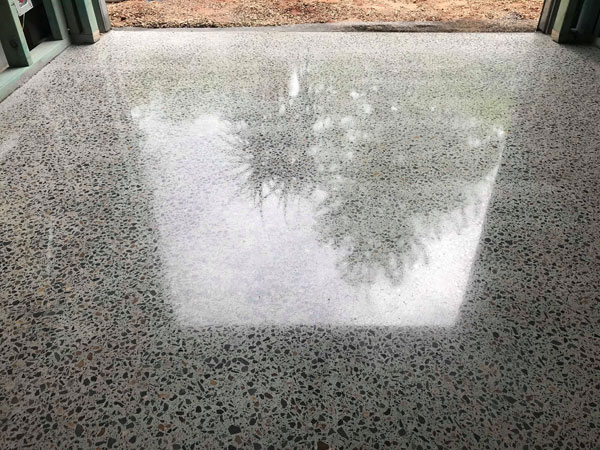 polished concrete floor