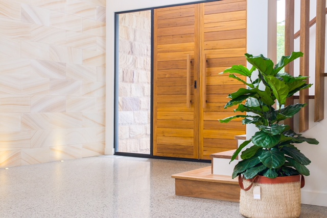 polsihed concrete entry